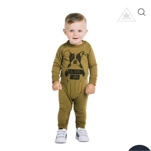 Rock Your Baby Olive Graphic One Piece. Normal is boring